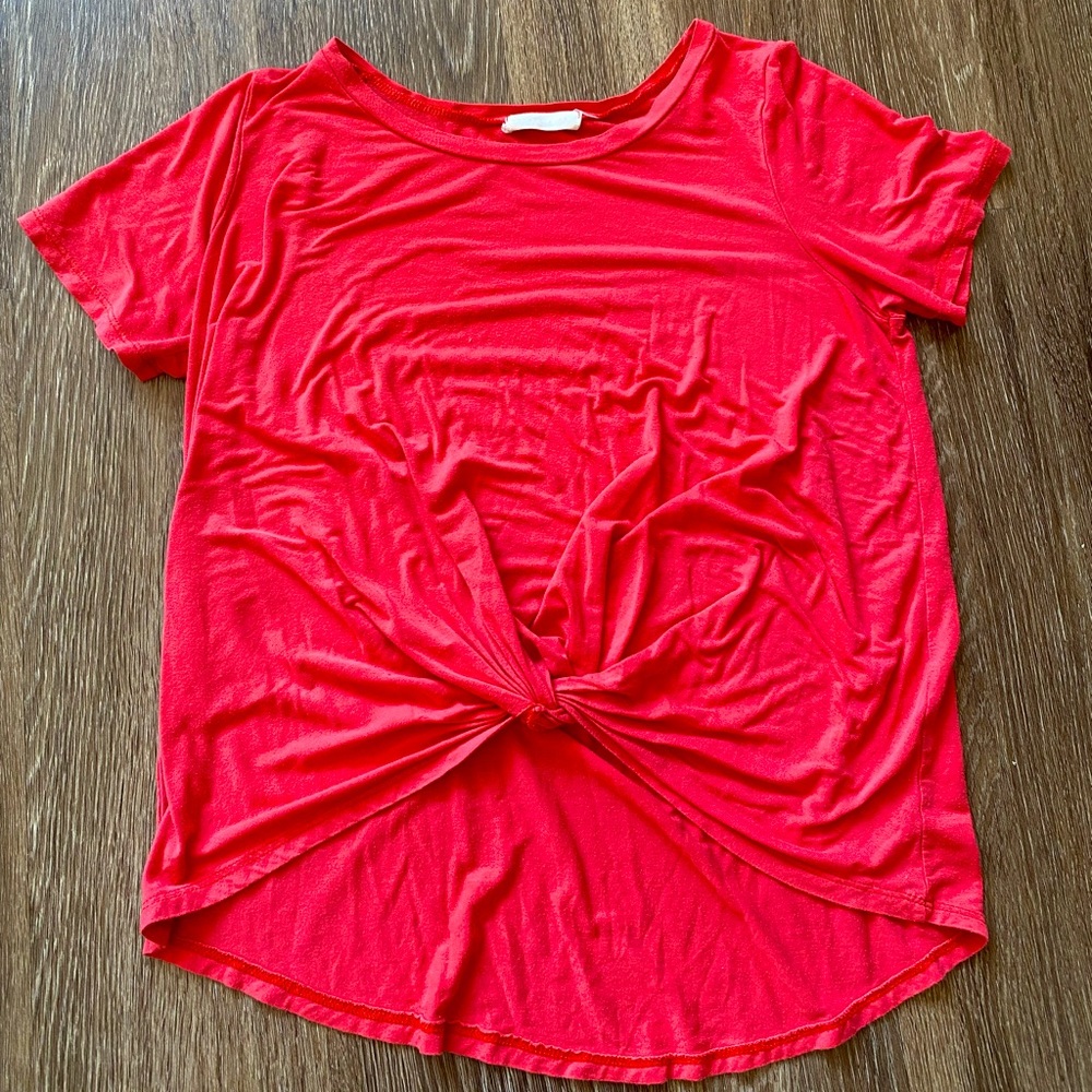 Red Women’s Cut Top - M